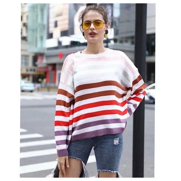 $17 start No. 41ππstripe sweater - Picture 1 of 2